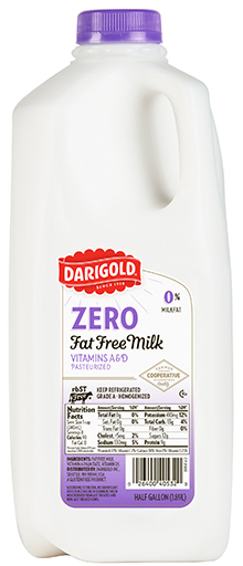 with fat 3.25 milk Fat 0 Milk    Darigold Half Free Gallon