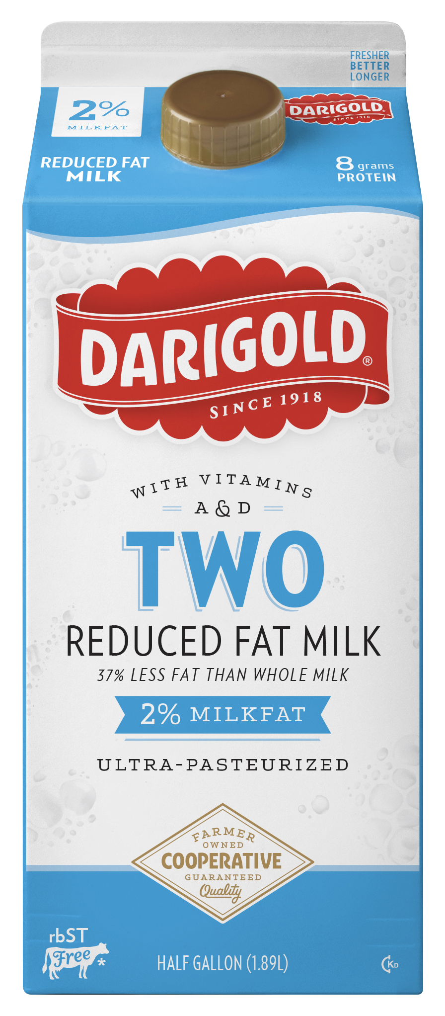 Milk 2 Reduced Fat HalfGallon UP Darigold