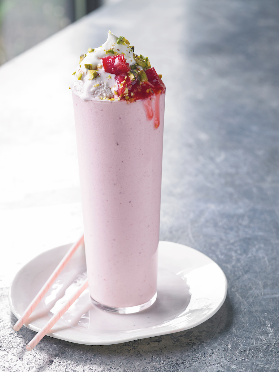 Roasted Strawberry Rhubarb Shake - Darigold